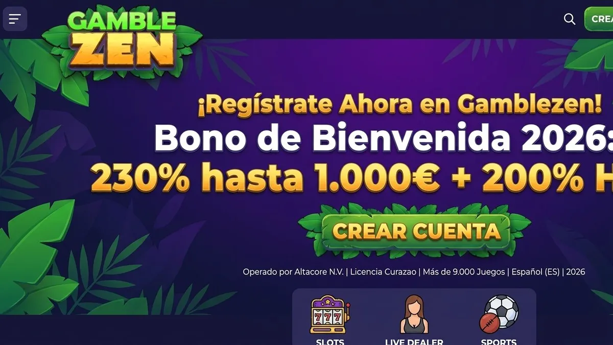 Registro con bono en Gamblezen